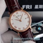 Swiss Replica Blancpain Villeret Men's Watch White Dial Rose Gold Case